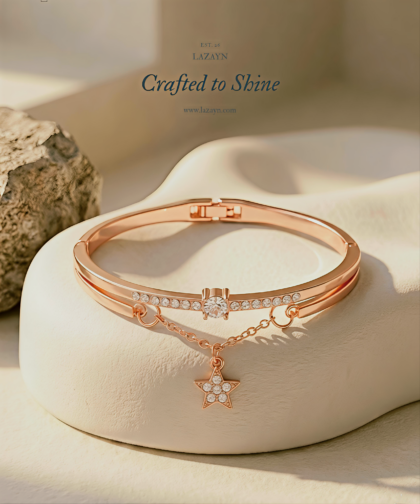 Star Diamond Rose gold Women's Bracelet