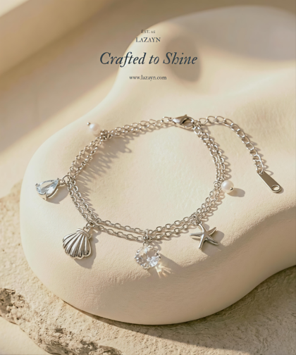 Starfish shell pearl women's bracelet