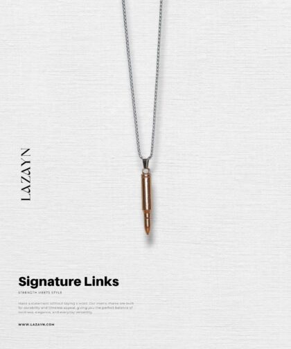 Copper Bullets | Mens pendent with chain