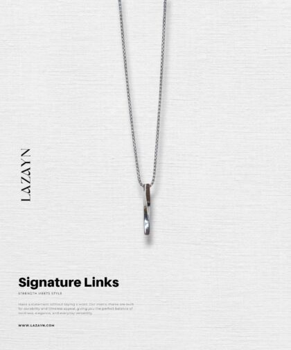 Twist strips | Mens pendent with chain