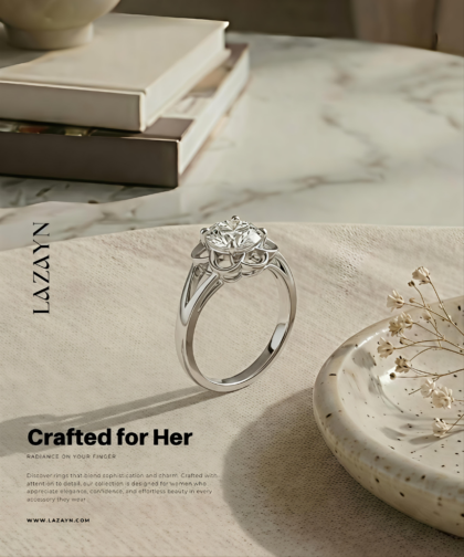 Flower Diamond | Women Adjustable Ring