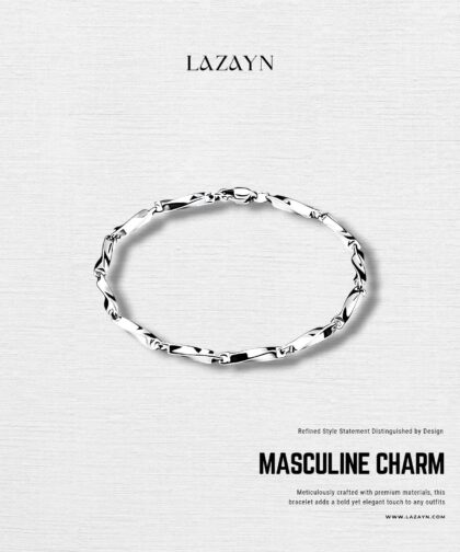 Mobius titanium steel Mens bracelet