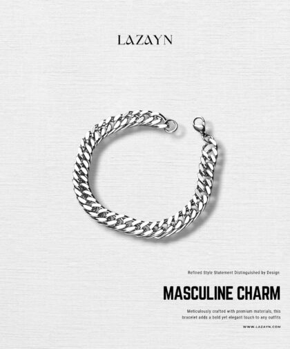 1.6 double buckle width | Mens bracelet