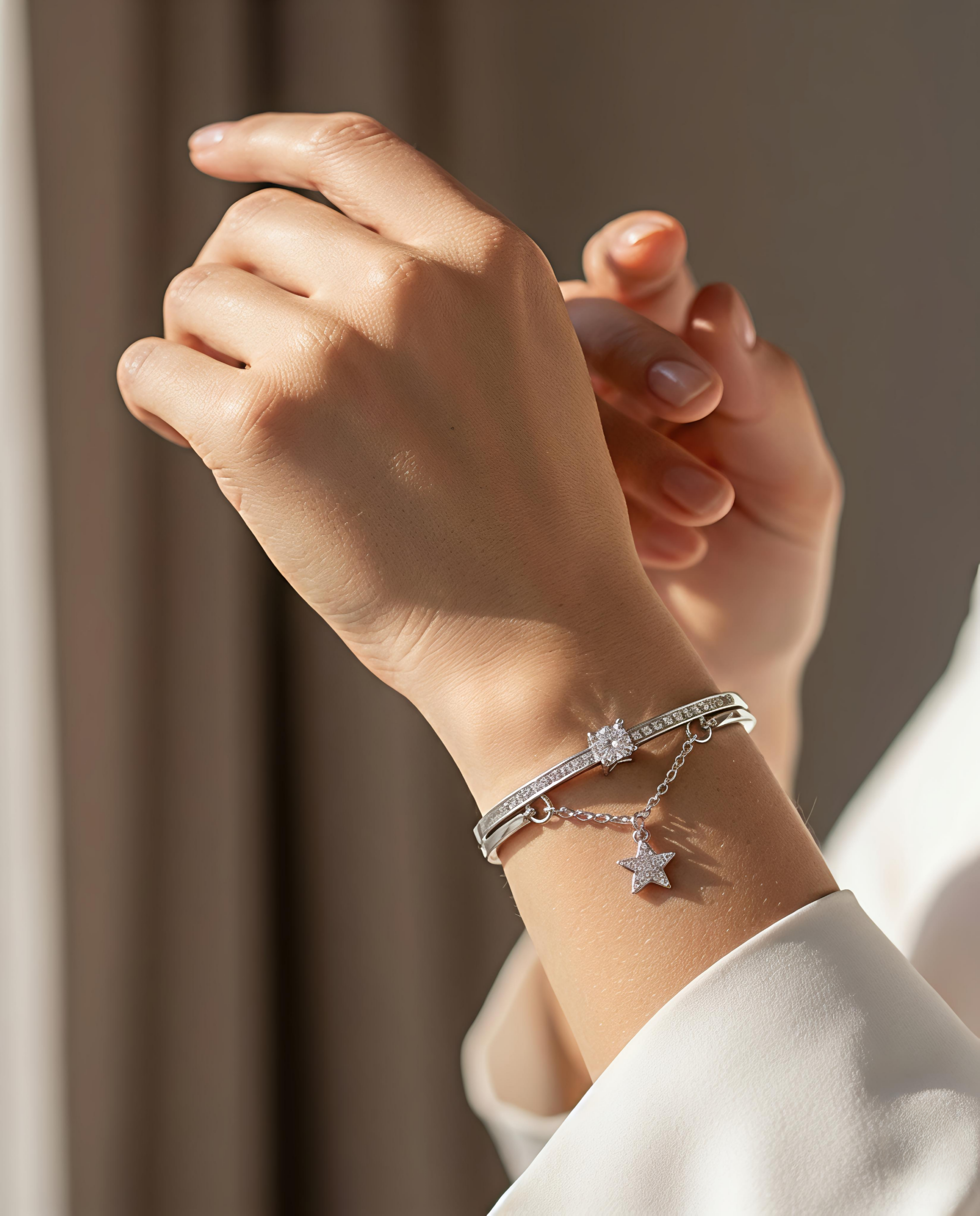 Star Diamond Bracelet Women's - Image 2