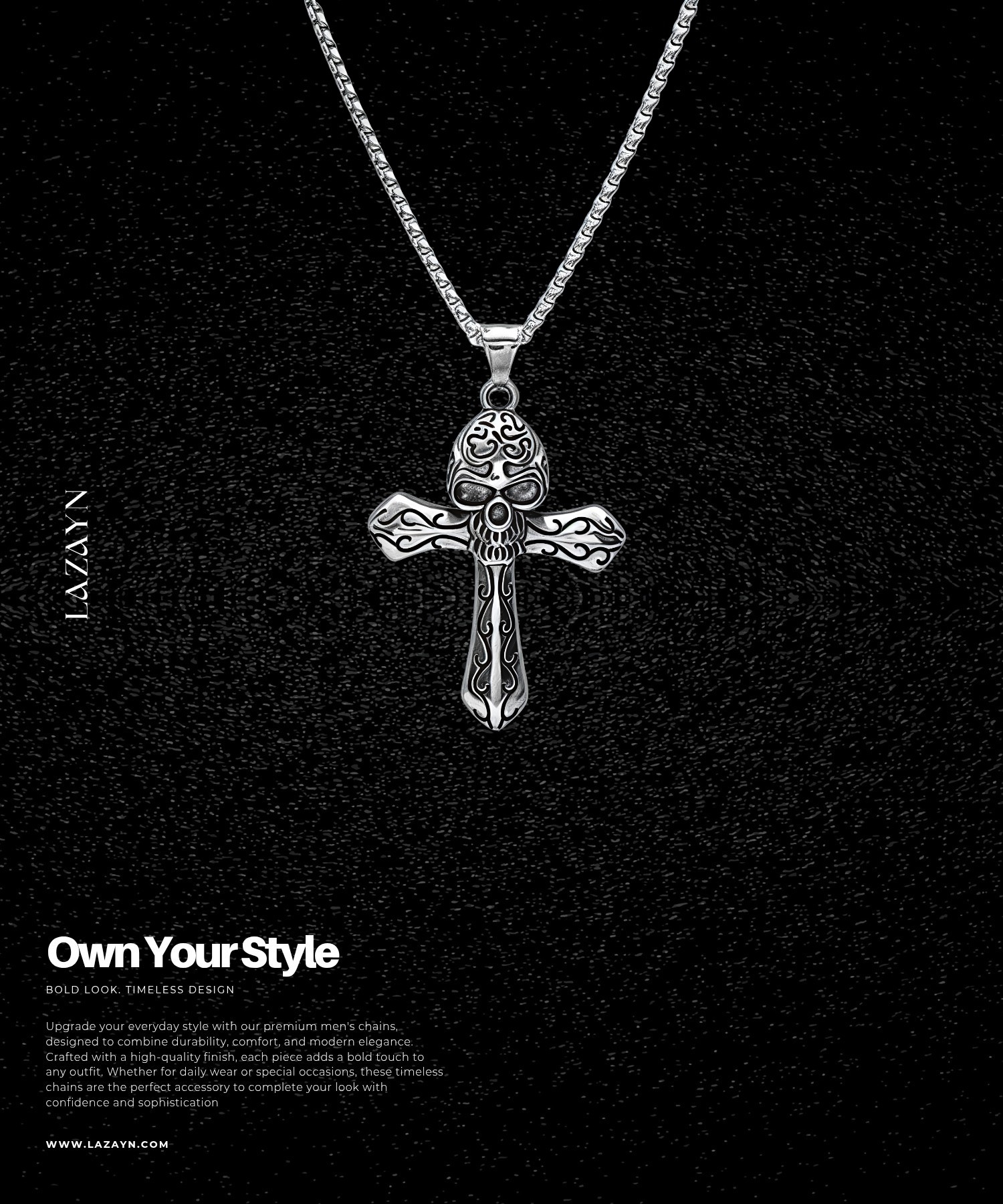 Ghost Head Cross | Men's Chain