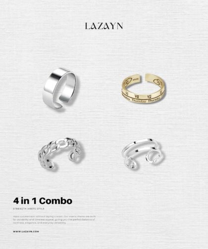 Legacy 4-Piece Premium Men's Ring Combo