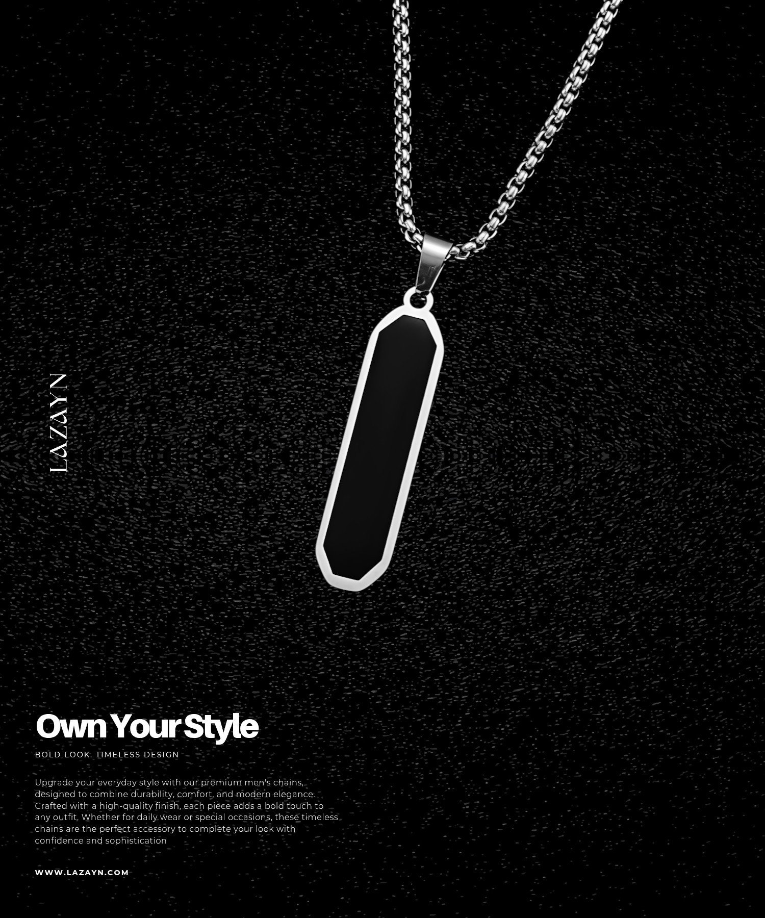 The Shield Inlay | Mens chain